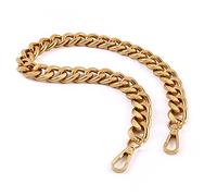 25 Inch Trendy Chunky Large Metal Chains Purse Handle Shoulder Strap Replacement for Handbag (Antique Gold)