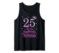 25 It's My Husband's Birthday Pink Crown 25 Years Old Tank Top