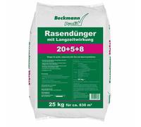 25 kg Lawn Fertilizer with Long-Term Effect 20+5+8 Beckmann for approx. 830m²