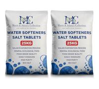 25 Kg Salt Tablets | Water Softener | Food Grade | Compatible to All Water Softner Machines 100% Genuine British water softener salt tablets 25kg, Salt Tablet 2 pack