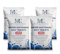 25 Kg Salt Tablets | Water Softener | Food Grade | Compatible to All Water Softner Machines 100% Genuine British water softener salt tablets 25kg, Salt Tablet 4 Pack