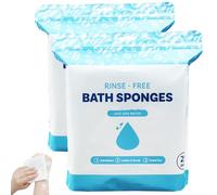 25 Large Rinse-Free Bathing Wipes for Adults, 2025 New Bath Sponges No Rinse wipes, Disposable Washcloths Shower Wipes for Adults, for Travel Elderly Gym Camping (2)