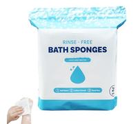 25 Large Rinse-Free Bathing Wipes for Adults, 2025 New Bath Sponges No Rinse wipes, Disposable Washcloths Shower Wipes for Adults, for Travel Elderly Gym Camping (1)