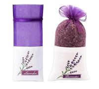 25 Lavender Bags, Empty Sachets for Wardrobe and Drawer Freshening, Made from Premium Cotton Muslin, For Fill Dry Dried Lavendar Flower, Ideal for Dried Lavender and Natural Fragrance