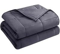 25 lbs weighted blanket Queen Size for Adults (60”x 80”, Grey) Cooling Heavy Blanket for Sleeping Perfect for 240-260 lbs, Winter Thick Breathable Blanket with Premium Glass Bead, Machine Washable