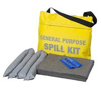 25 Litre General Purpose Spill Kit in Yellow Shoulder Bag for Coolant, antifreeze, oil, water, weak chemicals, solvents