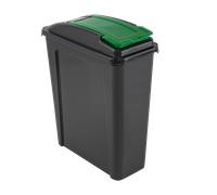 VFM Recycling Bin With Lid 25 Litre Green