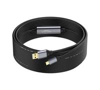 25 m USB 3.0 extension cable, USB-A to USB-C/Type C, 5 Gbps, 4 signal amplification chips, USB power supply for MacBook, laptops, cameras, printers, scanners, VR devices