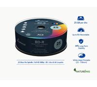 MediaRange BD-R 25GB 6x Write Speed Full Surface Printable (Inkjet Printer) Fully Metallised 25 Cake Box