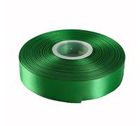 25 Meters of Satin Wedding Party Ribbon 15mm in Multiple Colours Pack Rolls (Emerald Green) for Gifts Wrap, Sew, Decorations, Crafts, Dress, Bows and Much More