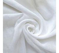 25 Metre White Muslin Cheesecloth 100% Cotton - 51” Inches 55GSM, 130cm Wide, Great for Quilting, Crafts, Cheesemaking, Punch Needle, Embroidery & Muslin Baby Cloths - by Discount Fabrics