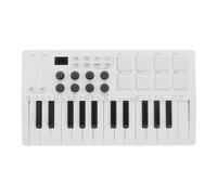 25 Mini MIDI Keyboard Controller Wireless Compact Portable with 8 RGB Backlit Pads Studio Production Smart Chord Scale Modes