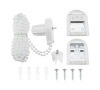 25 mm Roller Blind Repair Kit Plastic Roller Blind Clamp Support Roller Blind Coupling Bead Chain Pull Blind Accessories for 25 mm Roller Blind Office Living Room Bedroom White