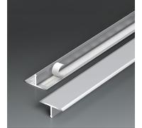 25 mm Wide Self Adhesive Floor Transition Strip, Waterproof Floor Flat Divider Strip for Joining Floor Gaps, Customizable Length Threshold Transition Strips(Color:Silver,Size:L 1m/39.4in/3.3ft)