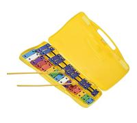 25 Note Colorful Stylish Metal Durable Soundboard Glockenspiel Percussion Instrument Professional Glockenspiel Set (Color : Yellow)