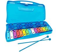 25 Note Xylophone with Mallets Chromatic Glockenspiel Musical Percussion Instrument Blue
