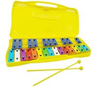 25 Note Xylophone with Mallets Chromatic Glockenspiel Musical Percussion Instrument yellow
