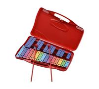 25 Notes Glockenspiel Xylophone Educational With Case 2 Mallets Suitable For Beginners And Student Percussion Instruments (Color : Crimson)