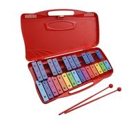 25 Notes Glockenspiel Xylophone Hand Knock Xylophone Percussion Rhythm Musical Red