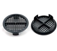 25 Number Timloc Anthracite Grey Plastic Round Eaves Fascia Soffit Push in Roof Vent Airflow Ventilator 70mm 23/4" Dia