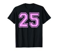 25 Number Twenty-Five Sports Varsity College Girl Matching T-Shirt
