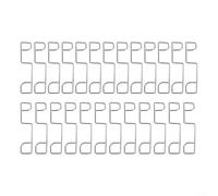 25 or 50 Stainless Steel Fence Panel Retention Clips to Inhibit Panel Displacement and Lower Outdoor Rattling Noise (25pcs)