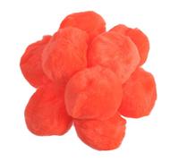 25 Orange 50mm Craft Pom Poms | Fluffy Acrylic Pompoms
