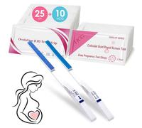 25 Ovulation Test Strips and 10 Pregnancy Test Strips, Ovulation & Fertility Test Kits, Ovulation Test and Pregnancy Test Early Detection, Highly Sensitive 20miu/ml Test