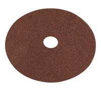 25 PACK 100mm Fibre Backed Sanding Discs - 24 Grit Aluminium Oxide Round Sheet