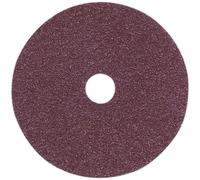 25 PACK - 100mm Fibre Backed Sanding Discs - 36 Grit Aluminium Oxide Round Sheet