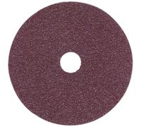 25 PACK - 115mm Fibre Backed Sanding Discs - 36 Grit Aluminium Oxide Round Sheet