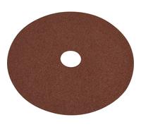 25 PACK 115mm Fibre Backed Sanding Discs - 40 Grit Aluminium Oxide Round Sheet
