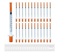 25 Pack 1ml 0.3X8mm Dispensing Measuring Tools Multi-Purpose Individually Sealed Packaging - Ideal Laboratory & Pet Feeding Accessories