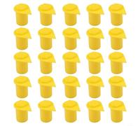 25 Pack 21mm Yellow Wheel Nut Indicators Dust for Safety Monitoring and Loose Nut Detection, Polyethylene Fit Compatible with For Hilux, BT50, Patrol, Navara, For Triton, Trucks and Trailers