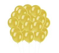 25 Pack 30cm Plain Colour Latex Balloons - Birthday, Wedding, Baby Shower & Party Decoration Balloons - Dark Gold