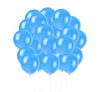 25 Pack 30cm Plain Colour Latex Balloons - Birthday, Wedding, Baby Shower & Party Decoration Balloons - Sky Blue