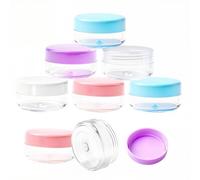 25-Pack 5g Small Travel Containers - Multi-Color Cosmetic Sample Jars with Lids - Leak-proof & Refillable Travel Cosmetic Containers for Skincare, Glitter, Lotion, Face Cream & Lip Balm