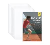 25-Pack 8.5 x 11 Inch Document-Toploaders - Premium Document Topload Holders, Crystal Clear Document Top loaders, Hard Plastic Page Sheet Protectors for Photos, Prints, Menu Covers and Work Papers