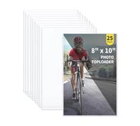 25-Pack 8 x 10 Inch Premium Toploaders - Crystal Clear Plastic Holders, Sheet Protectors for Autograph Pictures, Art