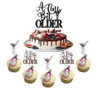 25 Pack A Tini Bit Older Cupcake Toppers Espresso Martini Birthday Cupcake Picks A Tiny Bit Older Birthday Espresso Martini Bachelorette Bridal Shower Cake Decorations Party Supplies