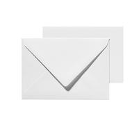 25 Pack A6 White Postcard Blanks & C6 White Envelopes - Single Sided 300gsm Smooth White Craft Cardstock. Perfect for Cardmaking, Arts & Crafts, Flash Cards, Index Cards.