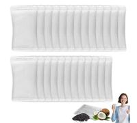 25 Pack Activated Charcoal Water Filters Coconut Shell Activated Charcoal Odour Absorber, Chemical-Free, Carbon Filter Replacements for Distillers Ectively Removes Chlorine Compound One Year Supply