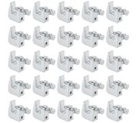 25 Pack Beam Clamps, 3/8" Iron Beam C Clamp with 3/4" Jaw Opening, Wall Ceiling Mount Support Clamp for Copper, PVC Tubing, Zinc-Plated