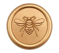 25-Pack Bee Wax Seal Stickers, Wedding Invitation Seal Stickers, Bronze Gold Self-Adhesive Wax Label Stickers for Greeting Cards, Gift Wrapping, Christmas, Anniversaries,Envelope Decor