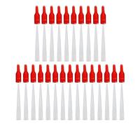 25 Pack Cartridge Nozzles 25 Pack Red Nozzle Caps Caulking Tool Cartridge Nozzles Silicone Nozzles Replacement Nozzles Sealing Cap Nozzle Caps Household Sealant
