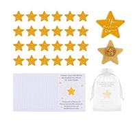 25 Pack Employee Appreciation Gifts Bulk Gold Star Enamel Pin Badges for Lanyards, Staff Appreciation Gifts for Employees Colleagues, Lanyard Pins for Team Recognition, Employee of the Month Awards