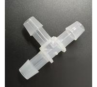 25 Pack Equal 3 Way T-Shaped Hose Barb Tee Fitting - PP Reusable Plastic Tubing Adapter(12.7mm 1/2inch Cir)