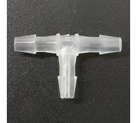 25 Pack Equal 3 Way T-Shaped Hose Barb Tee Fitting - PP Reusable Plastic Tubing Adapter(3.2mm 1/8inch Cir)