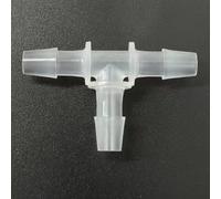 25 Pack Equal 3 Way T-Shaped Hose Barb Tee Fitting - PP Reusable Plastic Tubing Adapter(4.8mm 3/16inch Cir)
