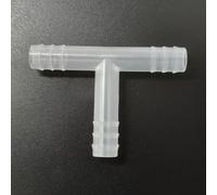 25 Pack Equal 3 Way T-Shaped Hose Barb Tee Fitting - PP Reusable Plastic Tubing Adapter(8.5mm 11/32inch 8T)
